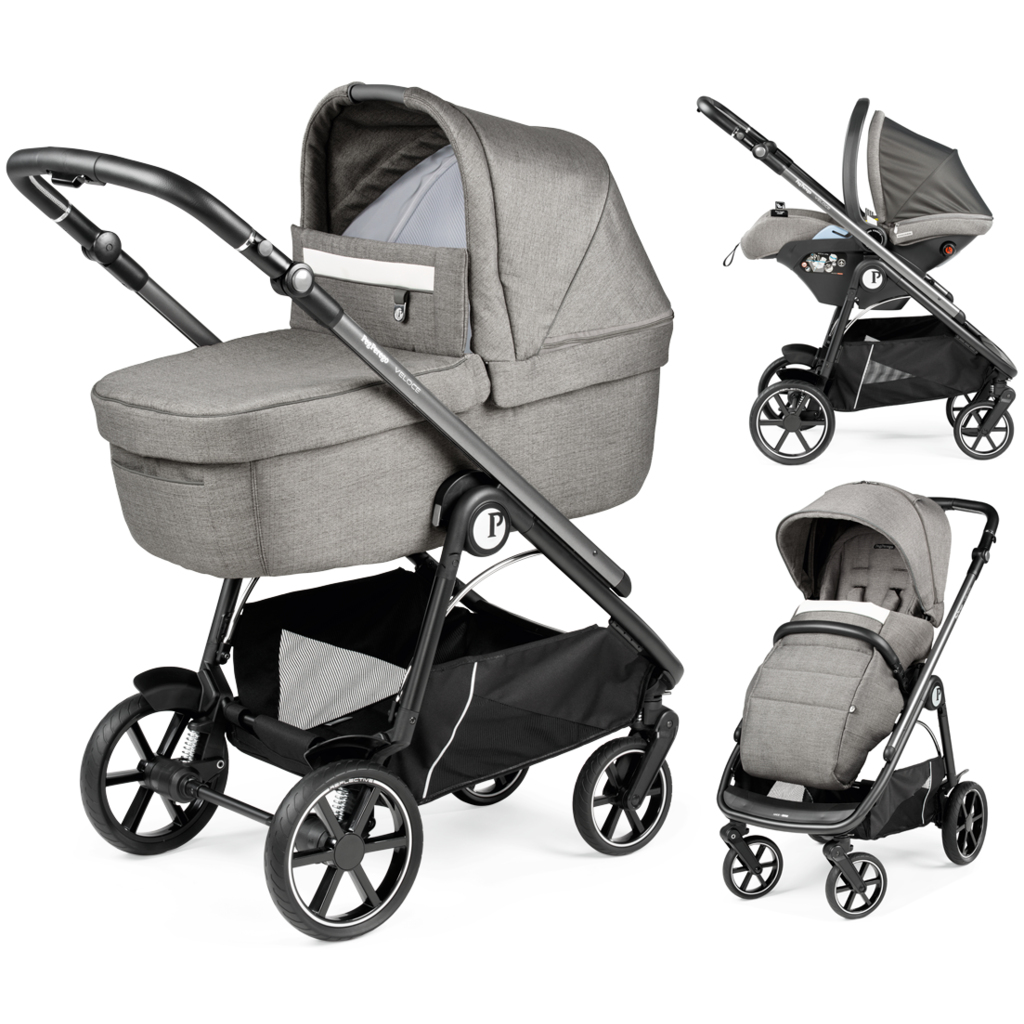 Коляска 3 в 1 Peg Perego Veloce Lounge City Grey